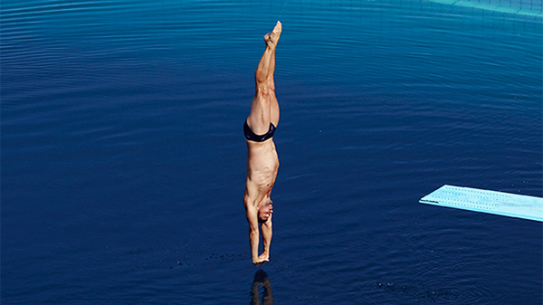 Leon Taylor diving silver medalist